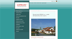 Desktop Screenshot of dvere-loprais.cz