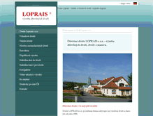 Tablet Screenshot of dvere-loprais.cz